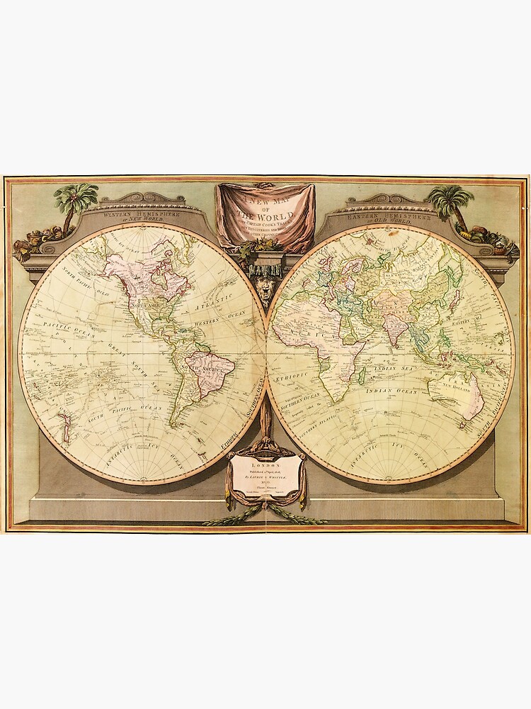 Mappemonde a l'usage du roy (World Map 1720) Poster for Sale by allhistory