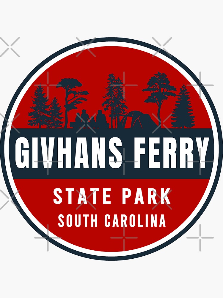 "Givhans Ferry State Park SC Family Logo" Sticker for Sale by VanyaKar