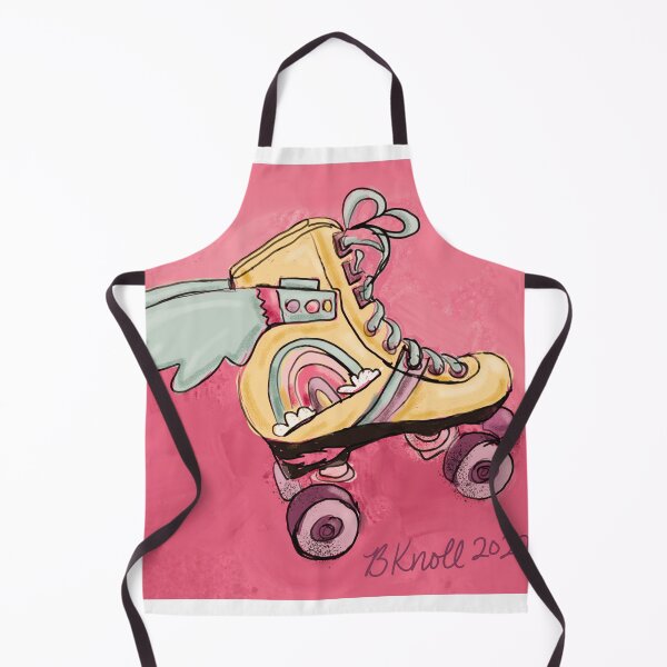 Item preview, 70s retro rollerskating roller girl art Brenda Knoll designed and sold by Brenda  Knoll.