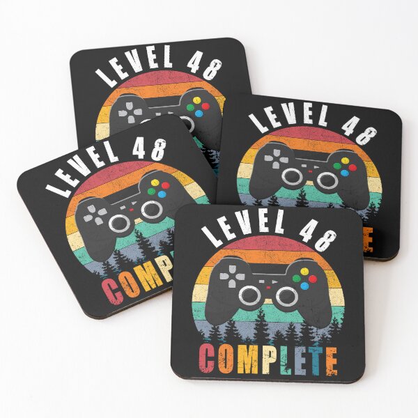 Item preview, Level 48 Complete Retro Vintage 48th Birthday Gift For Gamer designed and sold by PansyBoyd.