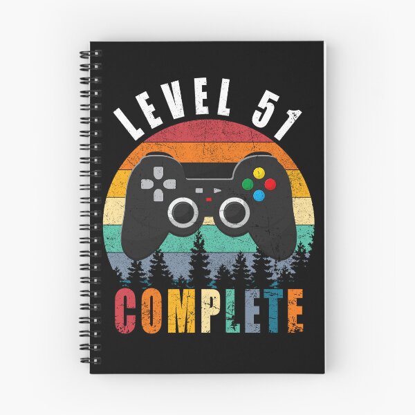 Item preview, Level 51 Complete Retro Vintage 51st Birthday Gift For Gamer designed and sold by PansyBoyd.