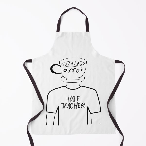 Item preview, Half Coffee Half Teacher Funny Human Hybrid, Black designed and sold by artfulnotebook.