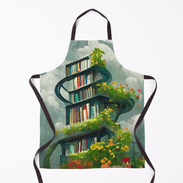 Item preview, Overgrown garden spiralling up outdoor bookshelf designed and sold by ArtbyACcreative.