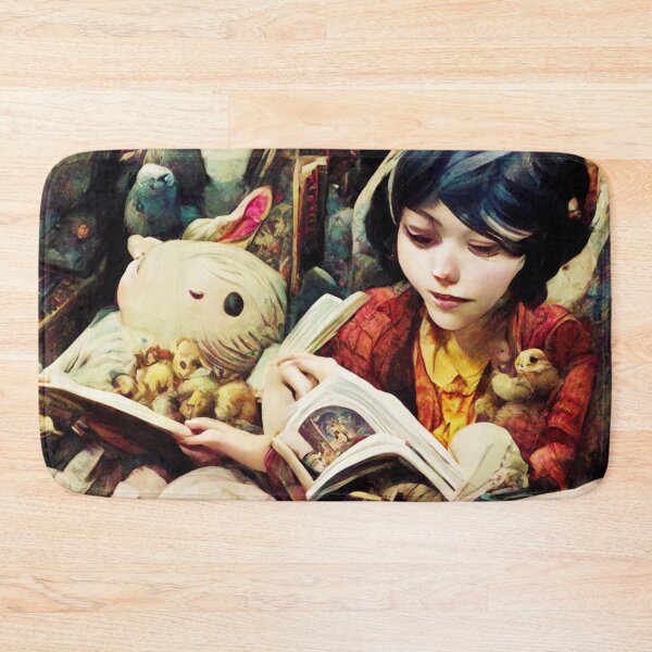 Item preview, Storytime with little girl and her stuffed animals designed and sold by ArtbyACcreative.