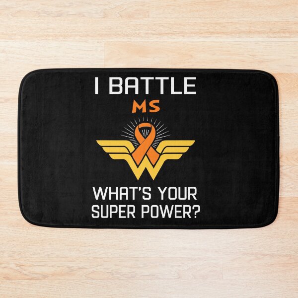 Item preview, I Battle MS What's Your Super Power Support MS Warrior Gifts  designed and sold by Sabfit.