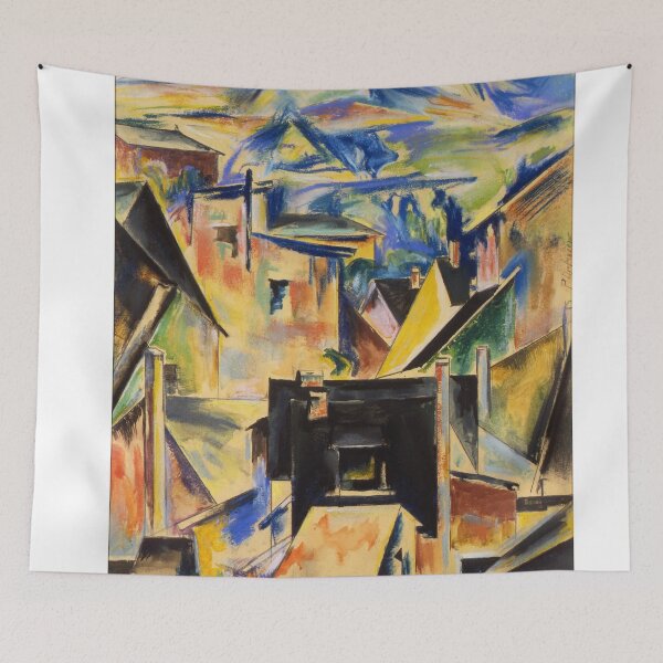 Item preview, The Black House  William Preston Dickinson Precisionism painting - American Modernism designed and sold by TeeARTHY.