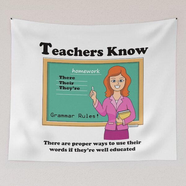 Item preview, Teachers Know Grammar Rules designed and sold by ninasilver.