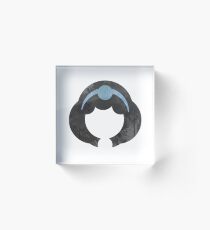 Princess Inspired Silhouette Acrylic Block