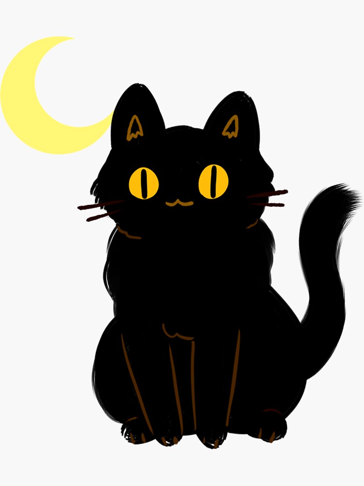 Blackcats Icon Black Cat Staring At Me Black Cats Minimalist