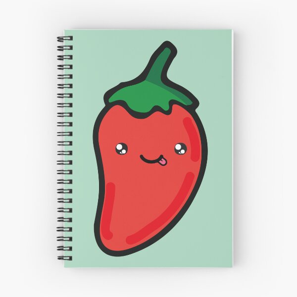 Item preview, Adorable red chilli pepper kawaii Mexican spicy food cute hot sauce designed and sold by T-Mex.