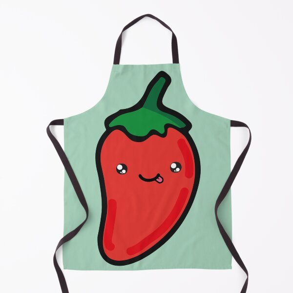 Item preview, Adorable red chilli pepper kawaii Mexican spicy food cute hot sauce designed and sold by T-Mex.