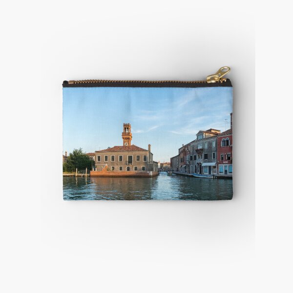 Item preview, Vibrant Murano Island - Glossy Afternoon with Clock and Bell Towers  designed and sold by Georgia Mizuleva.