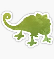 Chameleon Inspired Silhouette Sticker