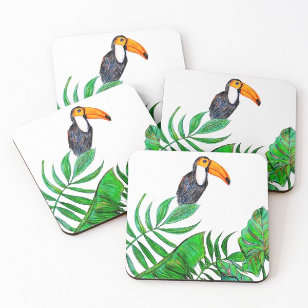 Item preview, Leaves and Toucan Bird designed and sold by CanDo20.
