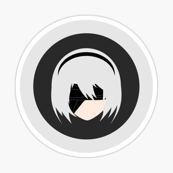 2b Nier Automata Minimalist Sticker For Sale By Akbarmna Redbubble 7625