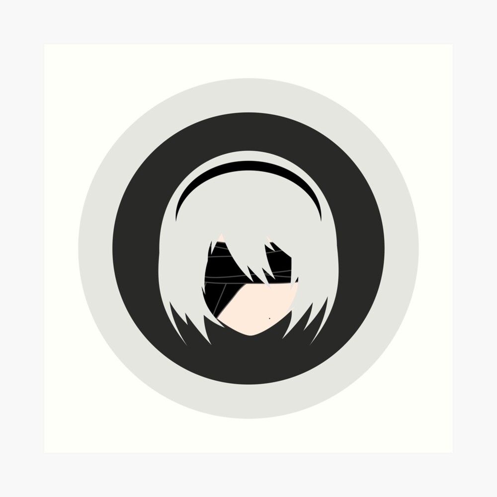 "2B Nier: Automata Minimalist" Art Print by AkbarMna | Redbubble