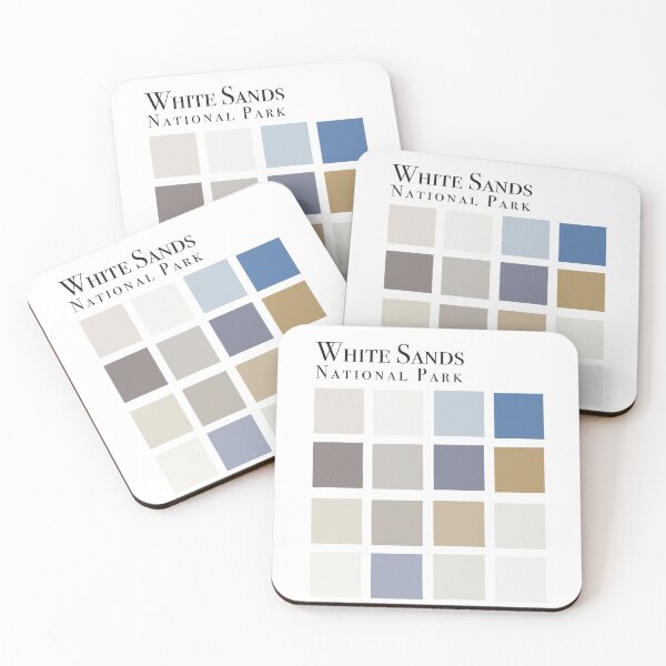 Item preview, Minimalist White SandsNational Park color palette designed and sold by RecklessSower.