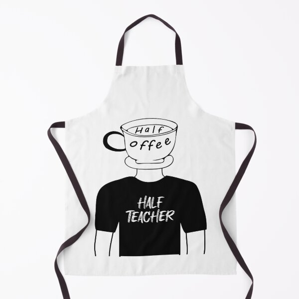 Item preview, Half Coffee Half Teacher Funny Human Hybrid in Black Tee designed and sold by artfulnotebook.