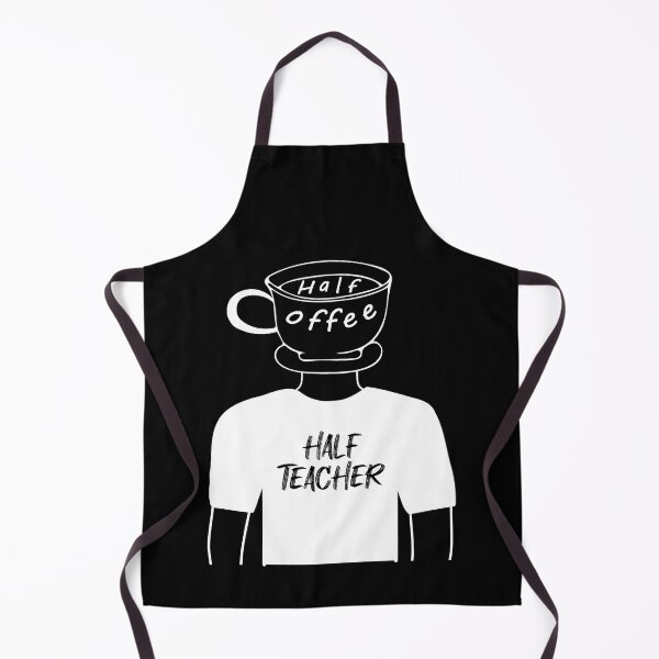 Item preview, Half Coffee Half Teacher Funny Human Hybrid in White Tee designed and sold by artfulnotebook.
