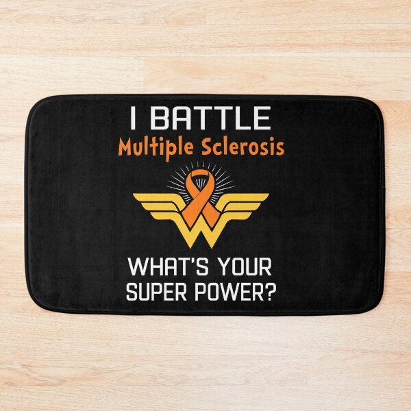 Item preview, I Battle Multiple Sclerosis What's Your Super Power Support Multiple Sclerosis Warrior Gifts  designed and sold by Sabfit.