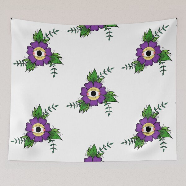 Item preview, Purple American traditional flower designed and sold by bellylynn.