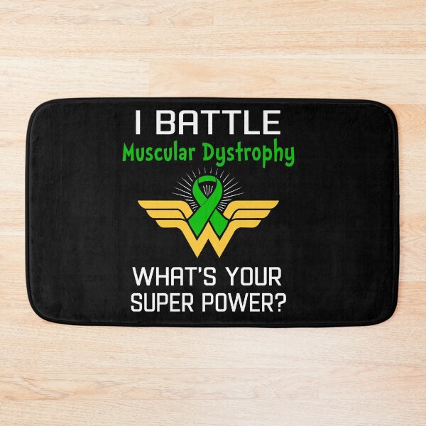 Item preview, I Battle Muscular Dystrophy What's Your Super Power Support Muscular Dystrophy Warrior Gifts  designed and sold by Sabfit.