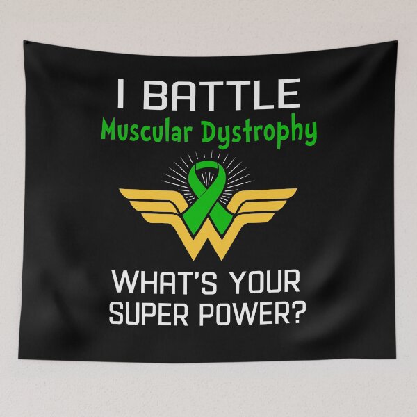Item preview, I Battle Muscular Dystrophy What's Your Super Power Support Muscular Dystrophy Warrior Gifts  designed and sold by Sabfit.