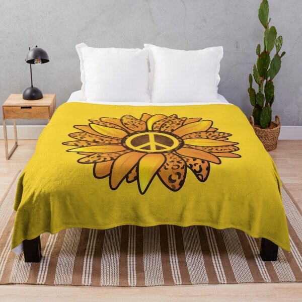Item preview, Boho Hippie Sunflower Peace Sign designed and sold by RoguePixel.