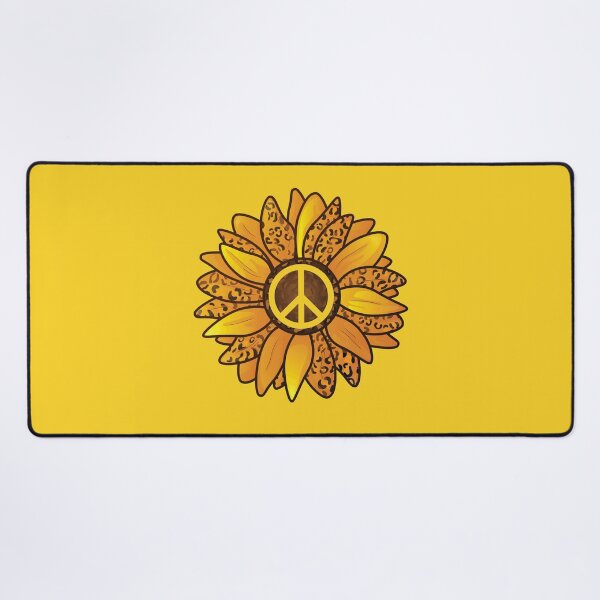 Item preview, Boho Hippie Sunflower Peace Sign designed and sold by RoguePixel.