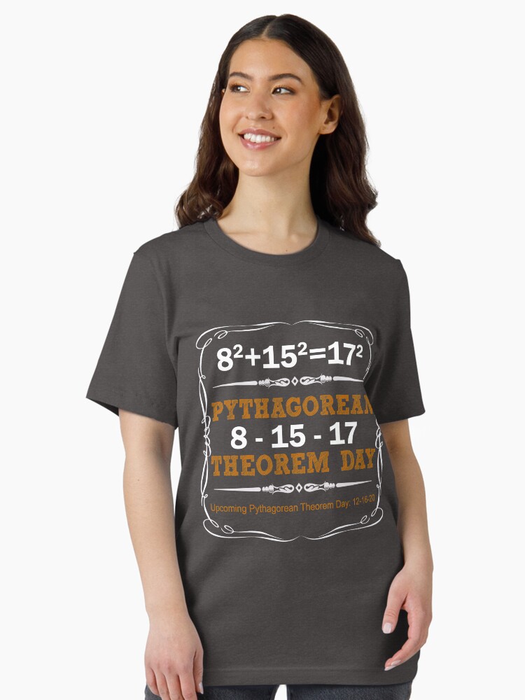 Thumbnail 2 of 7, Essential T-Shirt, Pythagorean Triple Day 2017 8-15-17 designed and sold by Bolerovo.