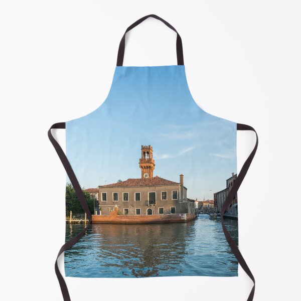 Item preview, Vibrant Murano Island - Glossy Afternoon with Clock and Bell Towers  designed and sold by Georgia Mizuleva.