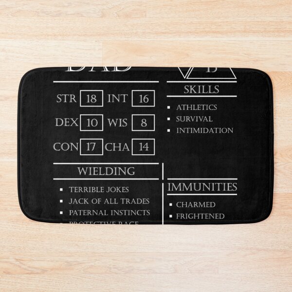 Item preview, Dad Stats - Character Sheet designed and sold by Kimberlillia.