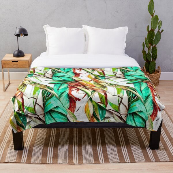 Item preview, Colorful palm leaves I designed and sold by PinterPattern.