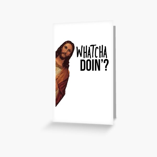 Item preview, Jesus is Watching Meme designed and sold by Jamrock Design.