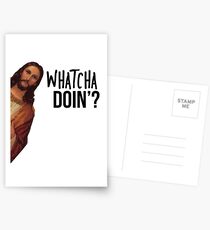 Jesus is Watching Meme Postcards
