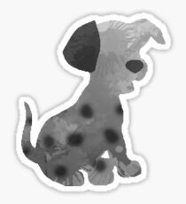 Dalmation Inspired Silhouette Sticker