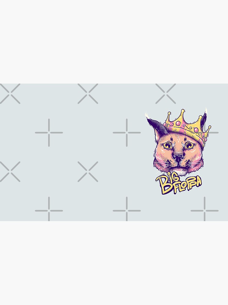 Da Big Floppa - New Rapper with King Crown | Floppa Cube Flop Flop Happy  Floppa Friday Drip | Fun | Original Art Pet Mat Bandana Cat | iPad Case 