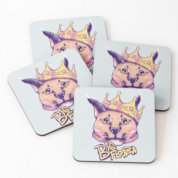 Item preview, Da Big Floppa - New Rapper with King Crown | Floppa Cube Flop Flop Happy Floppa Friday Drip | Fun | Original Art Pet Mat Bandana Cat designed and sold by Any Color Designs.
