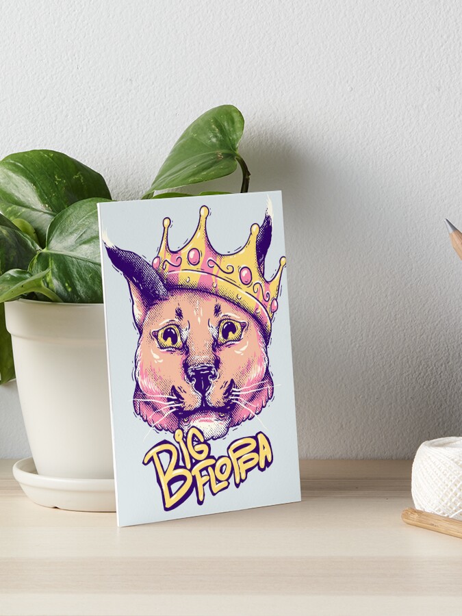 Big floppa rapper king crown poppa meme  Magnet for Sale by Joahnoan