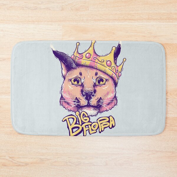 Item preview, Da Big Floppa - New Rapper with King Crown | Floppa Cube Flop Flop Happy Floppa Friday Drip | Fun | Original Art Pet Mat Bandana Cat designed and sold by Any Color Designs.