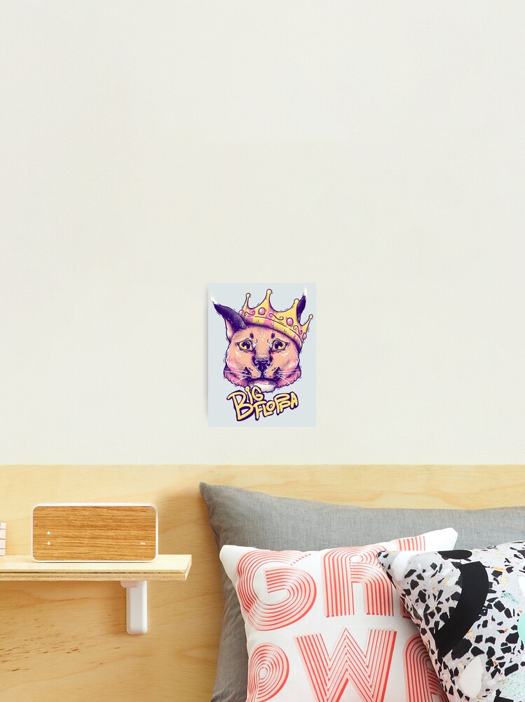 Da Big Floppa - New Rapper with King Crown | Floppa Cube Flop Flop Happy  Floppa Friday Drip | Fun | Original Art Pet Mat Bandana Cat | iPad Case 