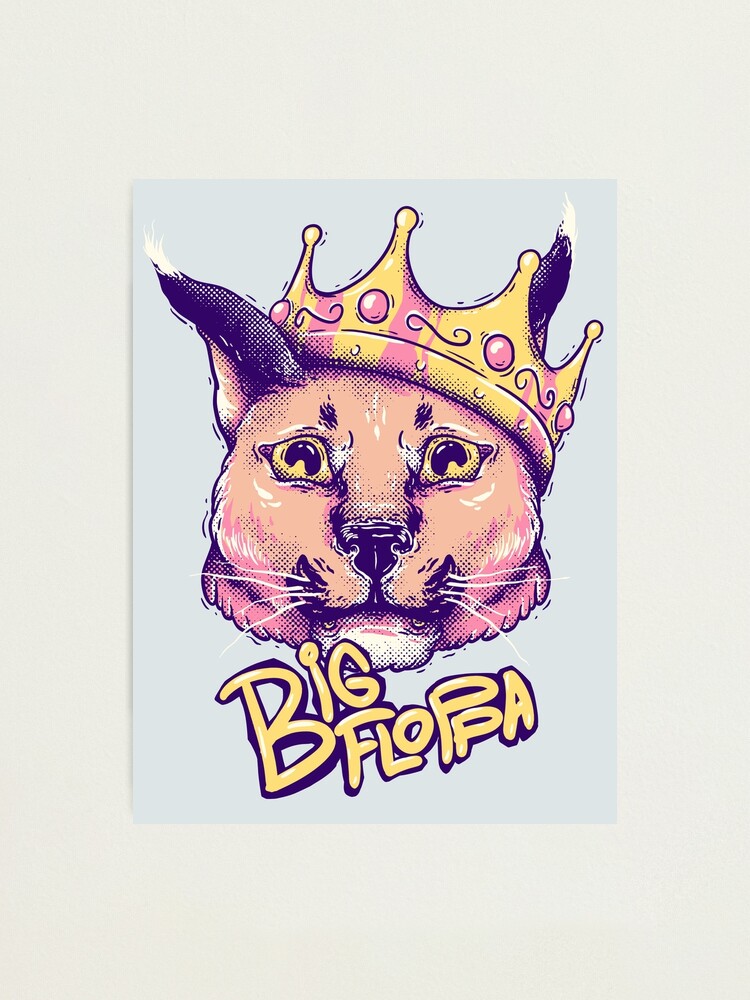 Big Floppa Meme Photographic Print for Sale by definitediffere