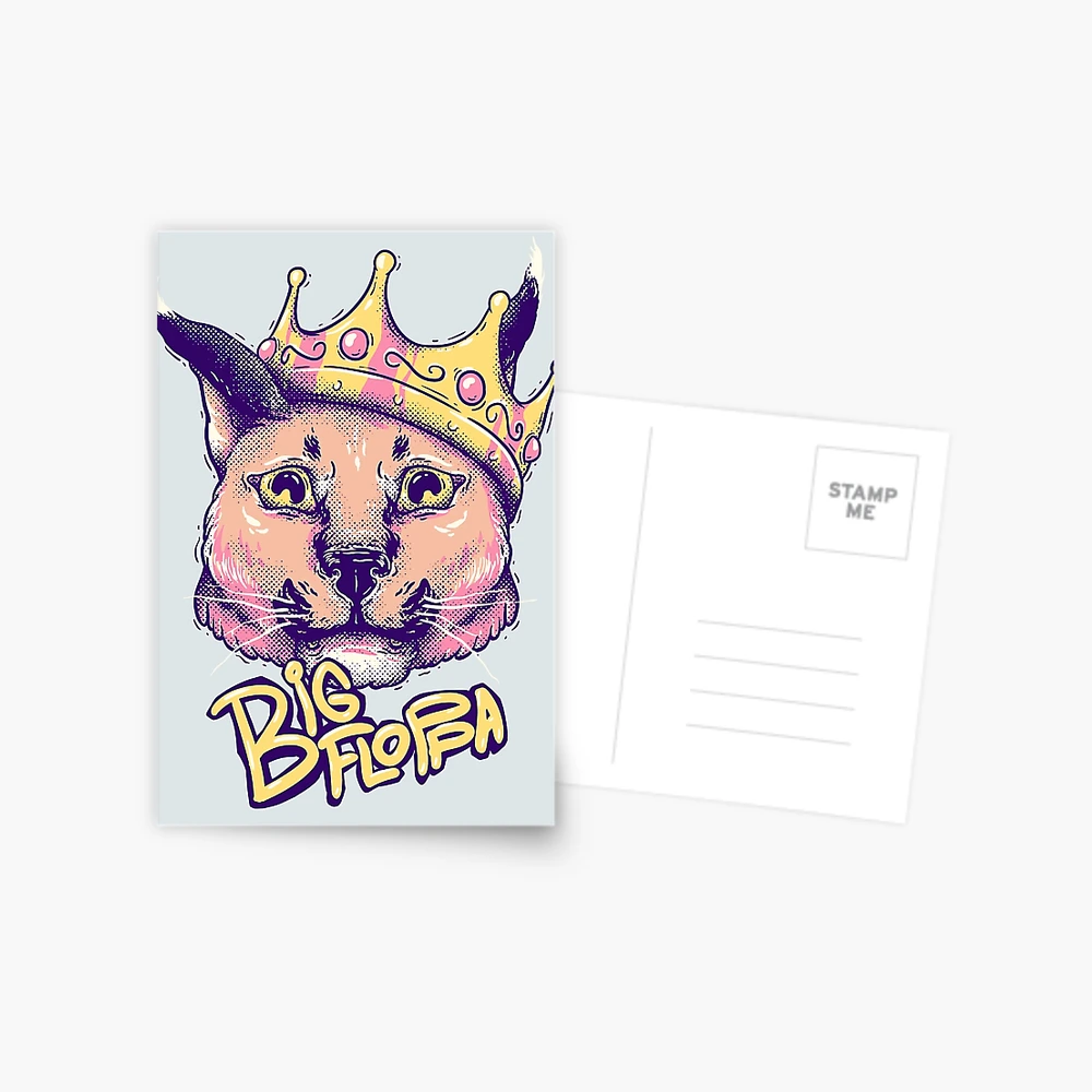 Da Big Floppa - New Rapper with King Crown | Floppa Cube Flop Flop Happy  Floppa Friday Drip | Fun | Original Art Pet Mat Bandana Cat | iPad Case 