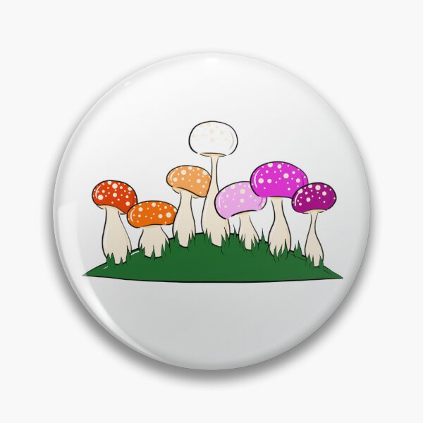 Item preview, Lesbian Pride Mushrooms designed and sold by Ellephabetsoup.