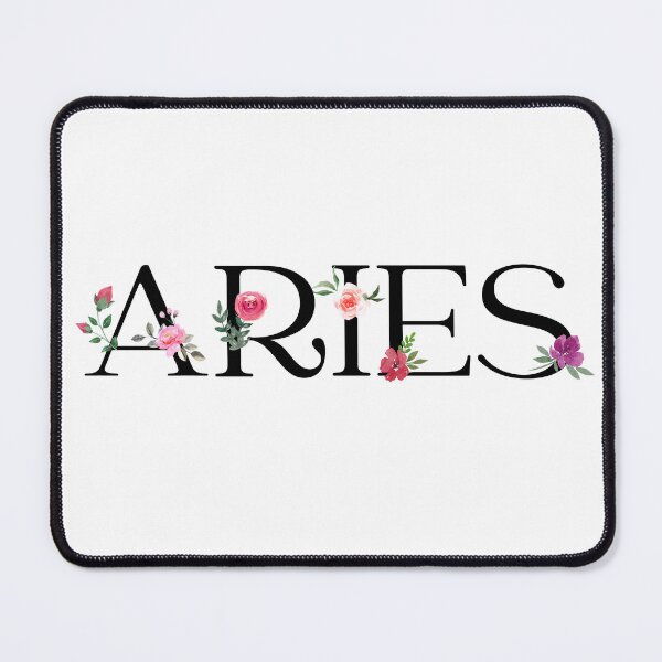 Item preview, Aries with Pink Flowers designed and sold by Hellofriendco.