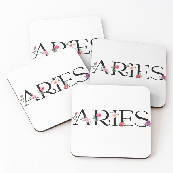 Item preview, Aries with Pink Flowers designed and sold by Hellofriendco.