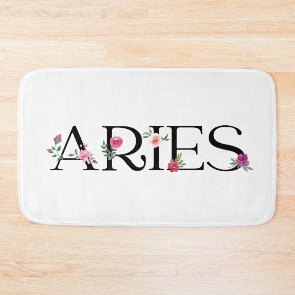 Item preview, Aries with Pink Flowers designed and sold by Hellofriendco.
