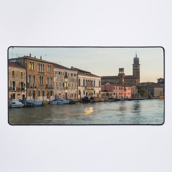 Item preview, Vibrant Murano Island - Shiny Sunset Reflections on the Grand Canal designed and sold by Georgia Mizuleva.