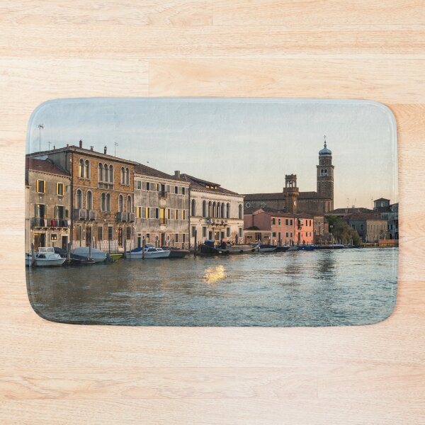 Item preview, Vibrant Murano Island - Shiny Sunset Reflections on the Grand Canal designed and sold by Georgia Mizuleva.