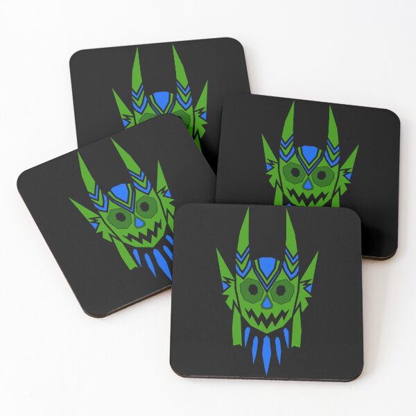 Item preview, Humanoid green masked faces designed and sold by the Zarock Shop.
